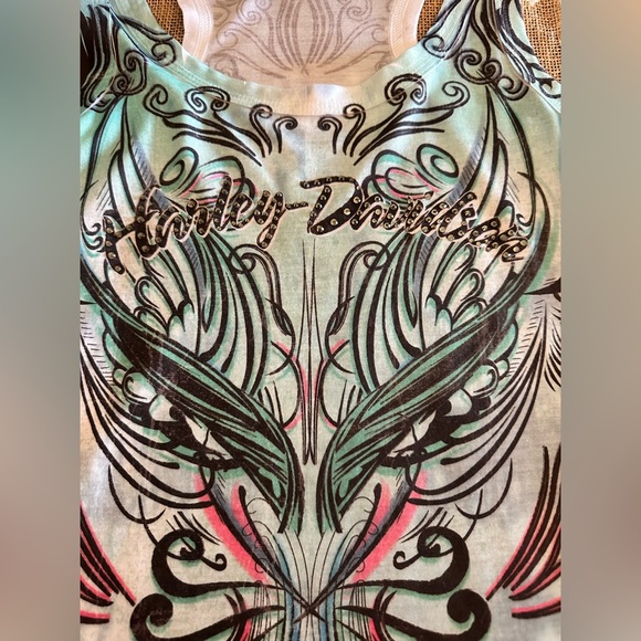 Pastel Harley Ladies Tank - Picture 2 of 5